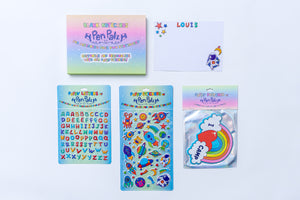 ‘Love From Camp’ Puffy Stationery Bundle, Blue