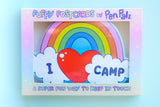 ‘Love From Camp’ Puffy Stationery Bundle, Blue (Box Set of 3 Puffy Postcards)