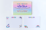 ‘Love From Camp’ Puffy Stationery Bundle, Pink (Box Set of 3 Puffy Postcards)