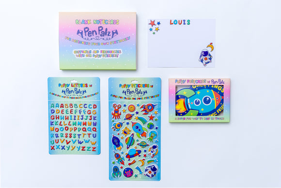 ‘Out of This World’ Puffy Stationery Bundle (Box Set of 3 Puffy Postcards)