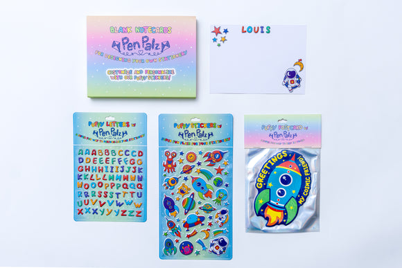 ‘Out of This World’ Puffy Stationery Bundle