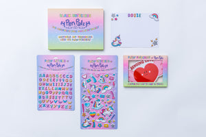 ‘Sending Love’ Puffy Stationery Bundle (Box Set of 3 Puffy Postcards)